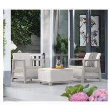 Комплект садовой мебели Scandi Linea Balcony Set, цвет серый/светло-бежевый.