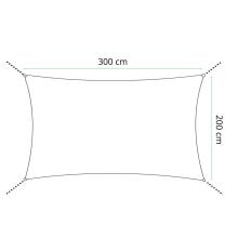 Saules nojume SN0061 3 x 2 m tumši pelēka