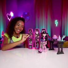 Monster High Secret Potion Room – Дракулаура с набором «Волшебная лаборатория» и Count Fabulous
