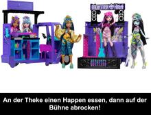 Monster High Draculaura Fangtastic Food Truck Playset – 2-in-1 Stage & Kitchen Truck with 13+ Accessories