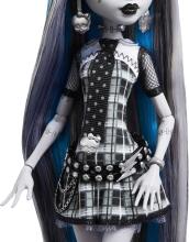 Monster High Reel Drama – Frankie Stein Black & White Collectible Doll with Life-Size Poster