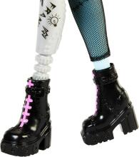 Monster High Frankie Stein lelle – džinsu stila tērps ar Watzie un aksesuāriem