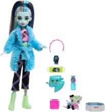Monster High Creepover Party – Frankie Stein Doll with Pajama Outfit, Watzie & Accessories