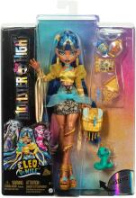 Monster High Cleo De Nile Doll – Royal Gold Outfit with Pet Hissette & Storytelling Accessories
