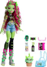 Monster High Venus McFlytrap lelle – augu iedvesmots stils ar Chewlian un aksesuāriem