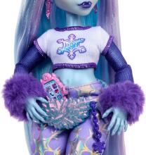 Monster High Abbey Bominable Doll – Haunted Snowflake Look with Mammoth Pet Tundra & Accessories