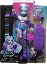 Monster High Abbey Bominable Doll – Haunted Snowflake Look with Mammoth Pet Tundra & Accessories
