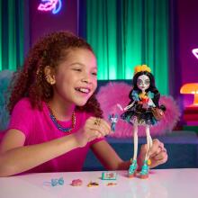 Monster High Skelita Calaveras lelle – krāsains papel picado stils ar Candelita