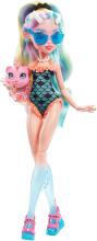 Monster High Lagoona Blue Doll – Casual School Look with Hoodie, Bike Shorts & Pet Neptuna