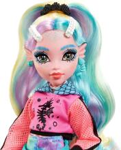 Monster High Lagoona Blue Doll – Casual School Look with Hoodie, Bike Shorts & Pet Neptuna