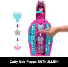 Monster High Skulltimate Secrets: Hauntlywood Mysteries Catty Noir Doll – Magical Wardrobe with 19+ Surprises