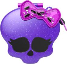 Polly Pocket x Monster High Portable Playset – School World with 3 Mini Dolls & 10 Accessories