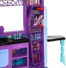 Monster High Buh-tique Hotel Folding Dollhouse Playset – Creepy Hotel with Surprises & 13+ Accessories