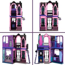 Monster High Buh-tique Hotel Folding Dollhouse Playset – Creepy Hotel with Surprises & 13+ Accessories