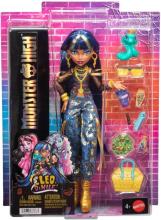 Monster High Cleo de Nile – zelta stila lelle ar Hissette