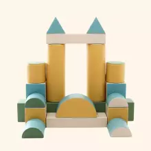 Мега-форт – большой мягкий игровой конструктор для детей (блоки для лазания, ползания и создания приключений)