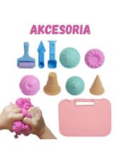 WOOPIE Набор кинетического песка "Мороженое в чемодане" 1кг + аксессуары