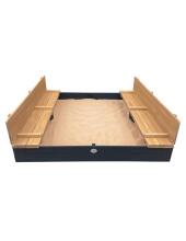 AXI XXL Sandbox Ella 150 x 150 with Benches Anthracite