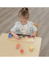 MASTERKIDZ Деревянная образовательная грядка с числами, цветами и овощами