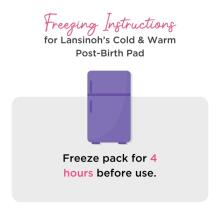 Lansinoh Cold & Warm Post-Birth Relief Pad  Art.69130  Грелки и охлаждающие подушечки  для послеродового периода, 1 шт.,
