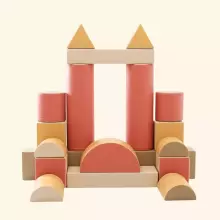Мега-форт – большой мягкий игровой конструктор для детей (блоки для лазания, ползания и создания приключений)