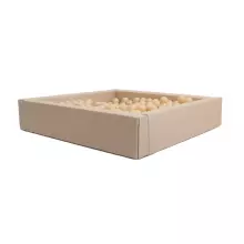 Kvadrātveida bumbu baseins – mīksta rotaļu sensoriskā bumbu baseins mazuļiem (lietošanai iekštelpās un ārā)