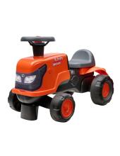 Трактор-каталка FALK Kubota оранжевый с прицепом тихие колеса + возраст 1-3 года