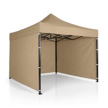 Garden Pavilion 3 Walls 3 x 3m Beige Plonos