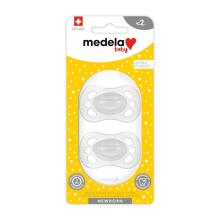 Medela Baby Pacifier Newborn Art.289923 Sleep-safe silicone pacifier, molded, 0-2 m+,2 psc
