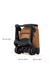 Mima Miro Compact Travel Stroller Art.289929 White pastaigu rati