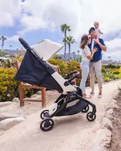 Mima Miro Compact Travel Stroller Art.289929 White pastaigu rati