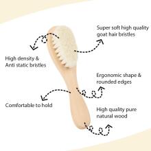 Aolso Wooden Brush Natural Art.289933 Детская расческа с натуральной щетиной