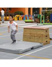 CLASSIC WORLD Wooden Gymnastics Box Horse 4 Levels