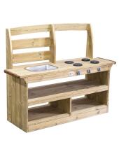 КЛАССИЧЕСКИЙ МИР EDU Деревянная кухня для игры с грязью Большой сад