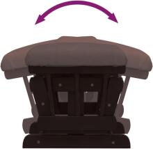 Bebe Basic Rocking Chair with Stool Art.290061 Lihgtgrey  Кресло-качалка для кормления
