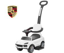 MILLY MALLY 6933 Ripošanas transportlīdzeklis ar rokturi Porsche Cayenne balts