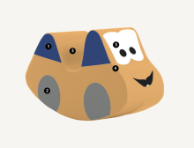 Car – CUSTOM COLOUR Soft Play Rocker