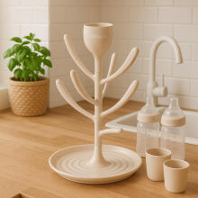 BabyOno Tulip Art.1072/01 Cream Сушилка для бутылок и аксессуаров