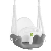 3-in-1 spainis šūpoles Ricokids pelēki-balts