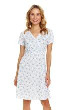 Doctornap  Cotton Night Dress Art.TCB.9394.BLUE_FLOWERS.S.01  Kokvilnas naktskrekliņš grūtniecēm/barošanai