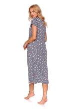 Doctornap  Cotton Night Dress Art.TM.4119.DARK_GREY.S.01   Хлопковая ночная рубашка для беременных/кормления