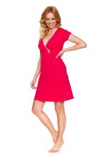 Doctornap  Cotton Night Dress Art.TCB.5160.VIVA_MAGENTA  Kokvilnas naktskrekliņš grūtniecēm/barošanai