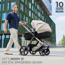 Kinderkraft Moov2 Air 3in1 Art.290378 Grey 3-in-1 baby stroller