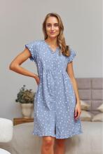 Doctornap  Cotton Night Dress Art.TCB.7455.STARDUST.S.01  Хлопковая ночная рубашка для беременных/кормления