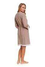 Dobranocka Art.SWW.7461.BEIGE Cotton robe for pregnant women
