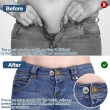 Kidsworld Waist Extender Button Art.290386 10 vidukļa pagarinātāja pogu iepakojums, regulējams bikšu pogu pagarinājums vīriešiem un sievietēm 2 izmēri komplektā