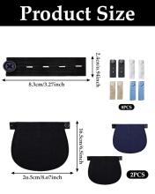Kidsworld Waistband extensions Art.290387  Pack of 10 trouser waistband extensions, buttons, trouser extensions, pregnancy