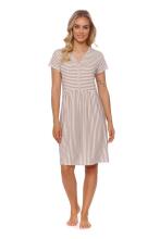 Doctornap  Cotton Night Dress Art.TCB.9928.STRIPES  Kokvilnas naktskrekliņš grūtniecēm/barošanai
