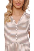 Doctornap  Cotton Night Dress Art.TCB.9928.STRIPES  Kokvilnas naktskrekliņš grūtniecēm/barošanai