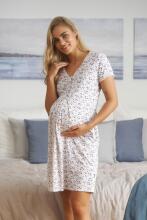 Doctornap  Cotton Night Dress Art.TCB.5335.PAPAYA  Kokvilnas naktskrekliņš grūtniecēm/barošanai